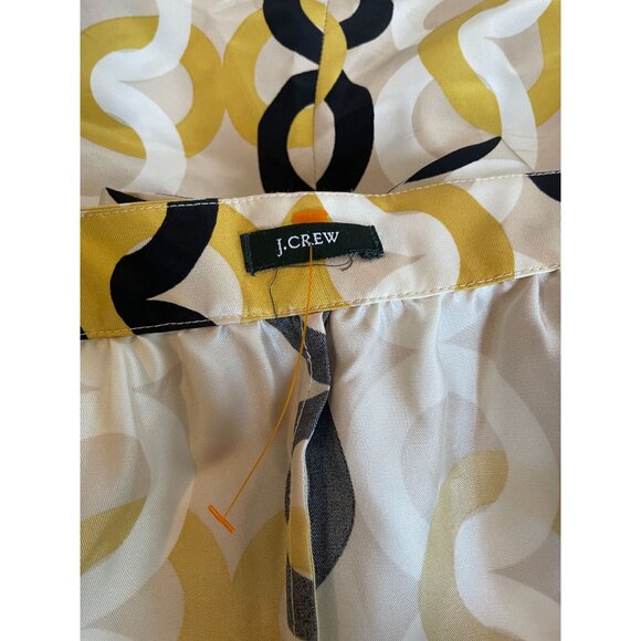 J.Crew womens silk shift dress chain print square neckline sleeveless side zip - Picture 5 of 9